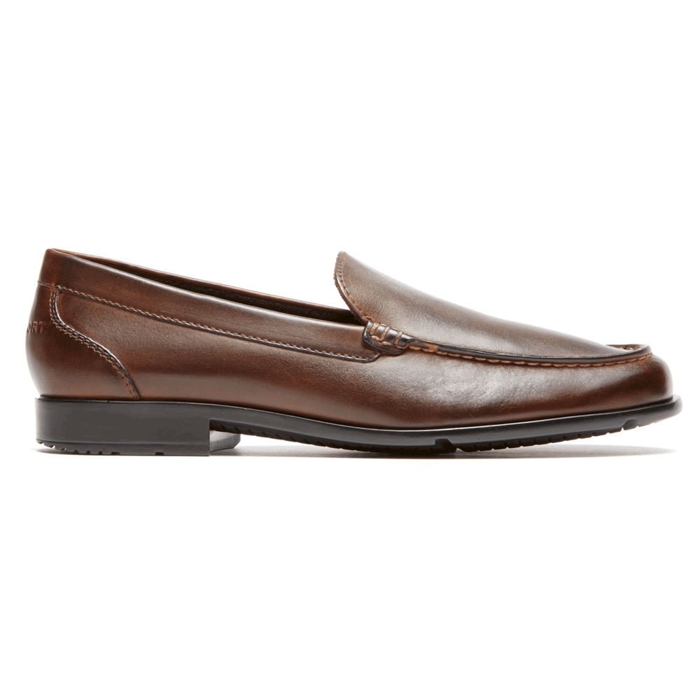 Mocassins Rockport Homem Marrom Escuro - Classic Venetian - 75286MVUJ